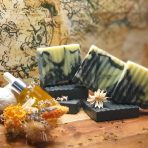 peaux à problème, charbon, menthe poivré, nature, femme, homme